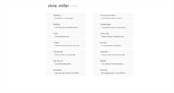 Desktop Screenshot of chrisamiller.com