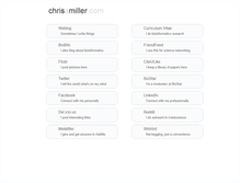 Tablet Screenshot of chrisamiller.com